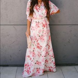 NWT Floral Wrap Dress